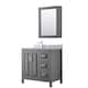 Option Dark Gray / White Carrara Marble Top / Polished