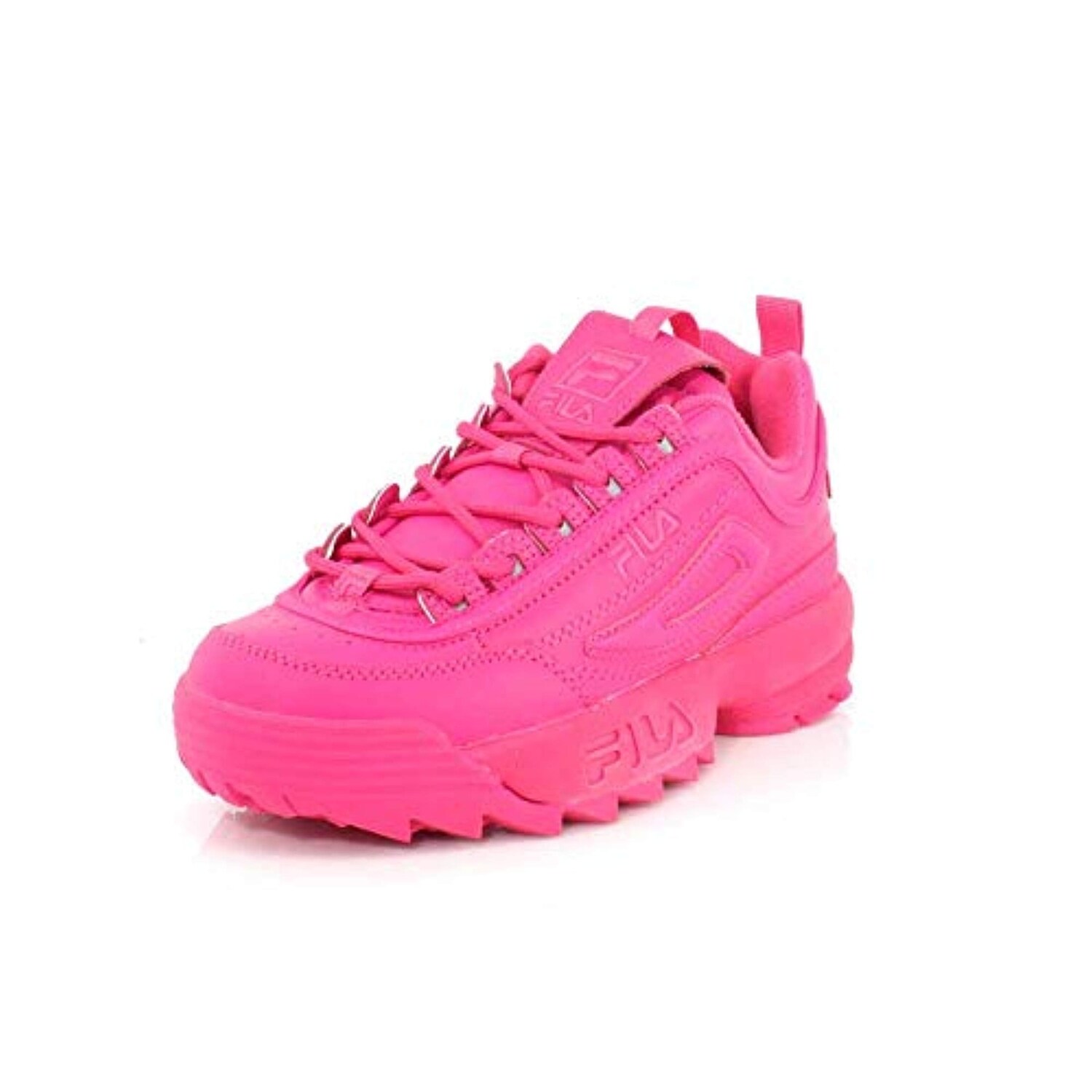 fila womens disruptor ii in fuchsia hot pink