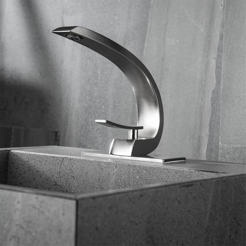 Single Handle Bathroom Sink Faucet One Hole Modern Bathroom Vanity Basin Faucets Mixer Taps With Valve