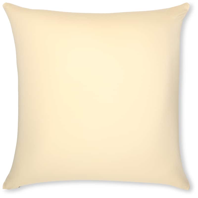 Throw Pillow Cozy Soft Microbead Off White Creme: 1 Pc - | 24 x 24 |