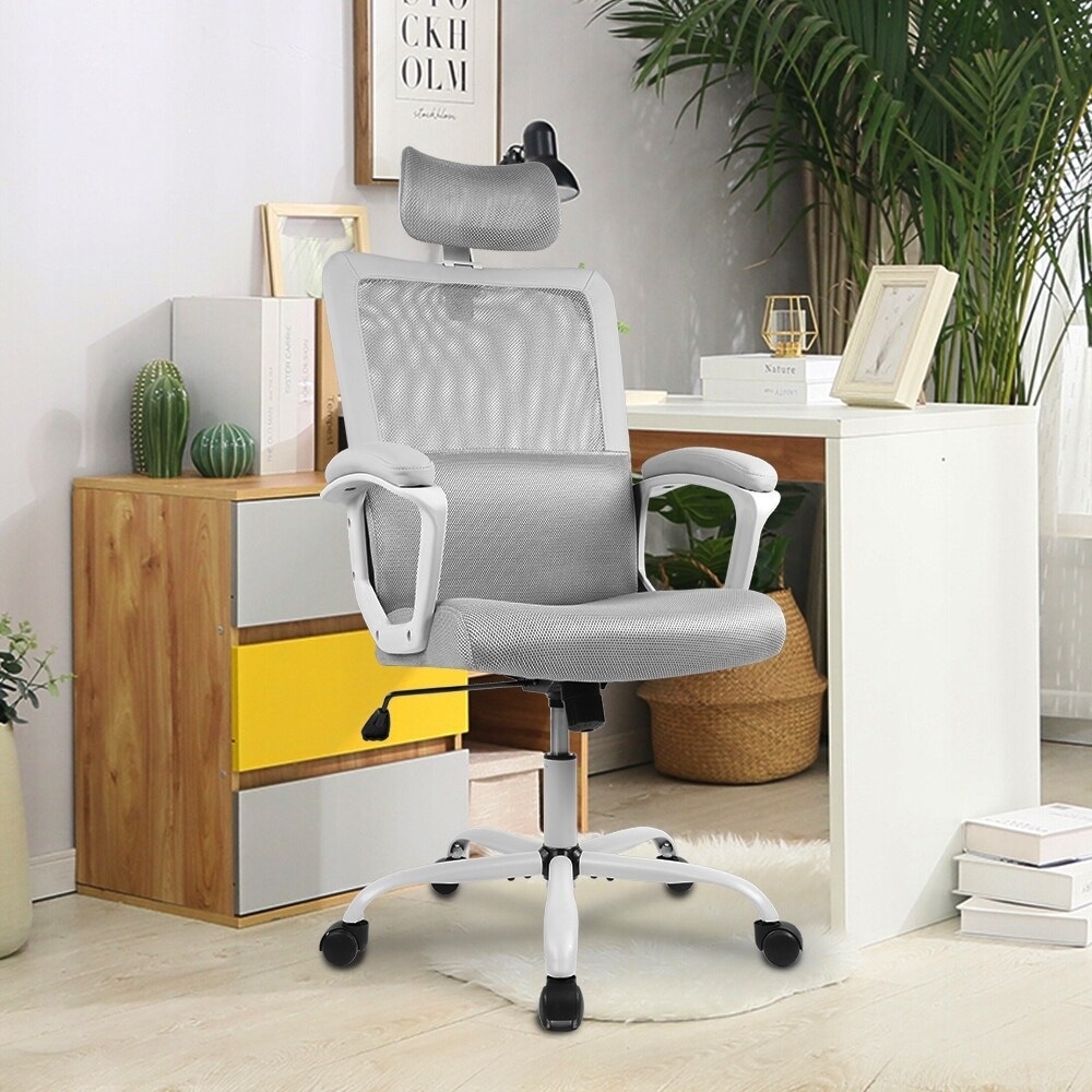 Cuekondy 2019 New Home Office Desk Chair Ergonomic Computer Executive Student Task Game Adjustable Swivel High Back Mesh Stool 