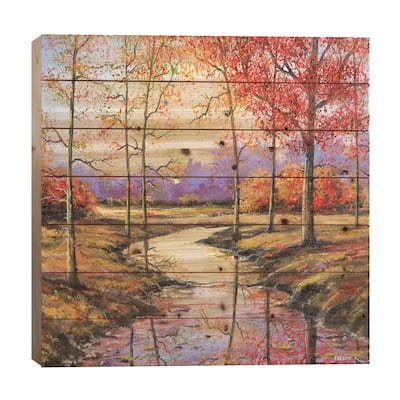 That Time of Year Print On Wood by ColorByFeliks - Multi-Color
