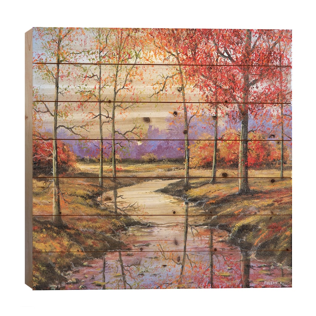 That Time of Year Print On Wood by ColorByFeliks - Multi-Color