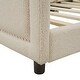 preview thumbnail 11 of 31, Twin Size Upholstered Daybed with OX Horn Shaped Headboard
