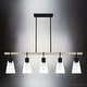 preview thumbnail 5 of 3, Luxury Casual Chandelier, 11.50H x 42.00W, with Coastal Style, Earth Black, UQL4841 by Urban Ambiance