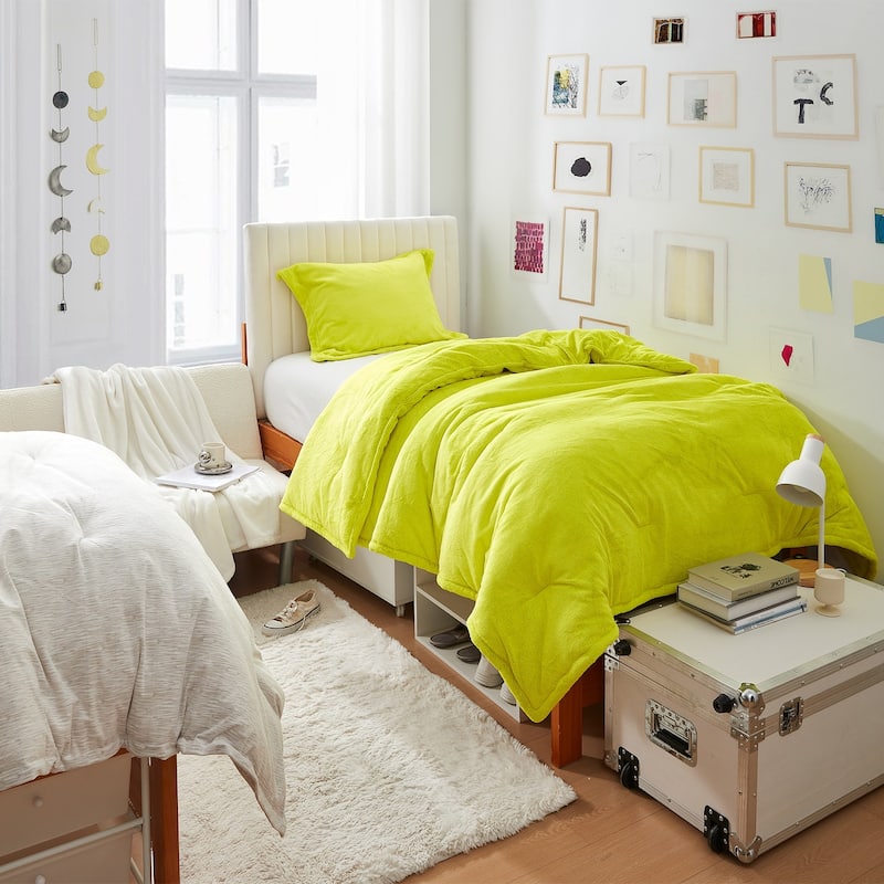 Neon Nights - Coma Inducer® Oversized Comforter Set - Neon Yellow - Twin XL
