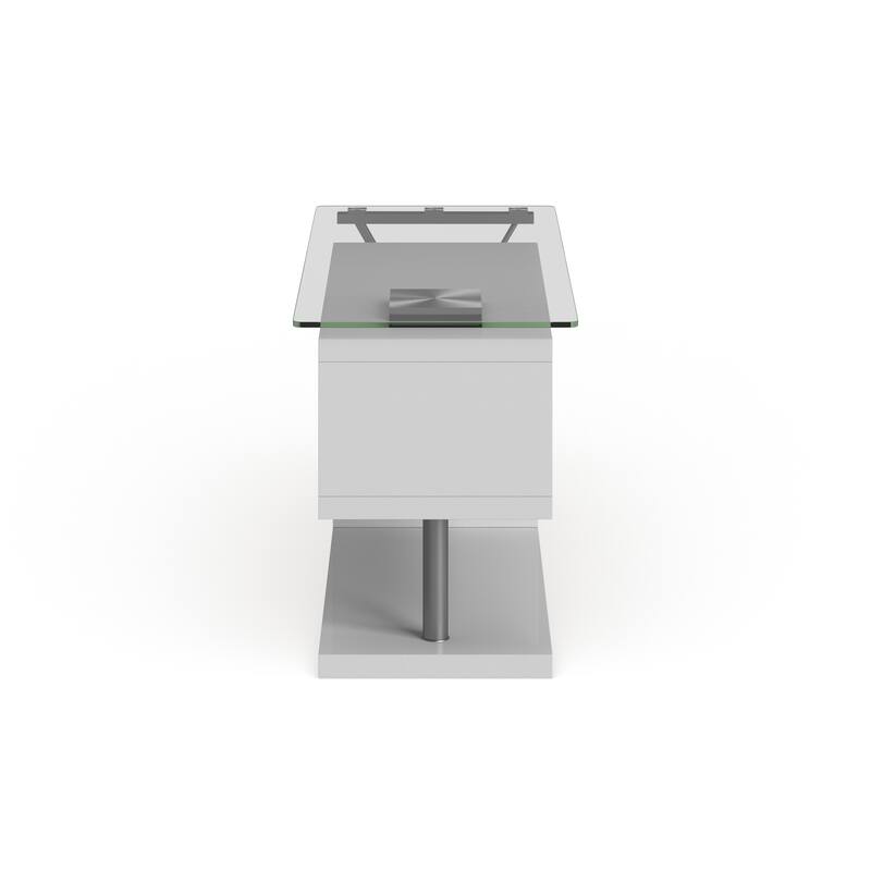 Marisa Contemporary 59-inch Metal Convertible Computer Desk by Furniture of America