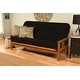 preview thumbnail 31 of 33, Porch & Den Kern Full-size Futon Frame and Mattress Set Canton Black
