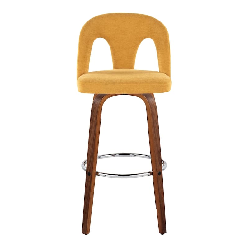 Ava Upholstered 30" Fixed-Height Counter Stool - Set of 2
