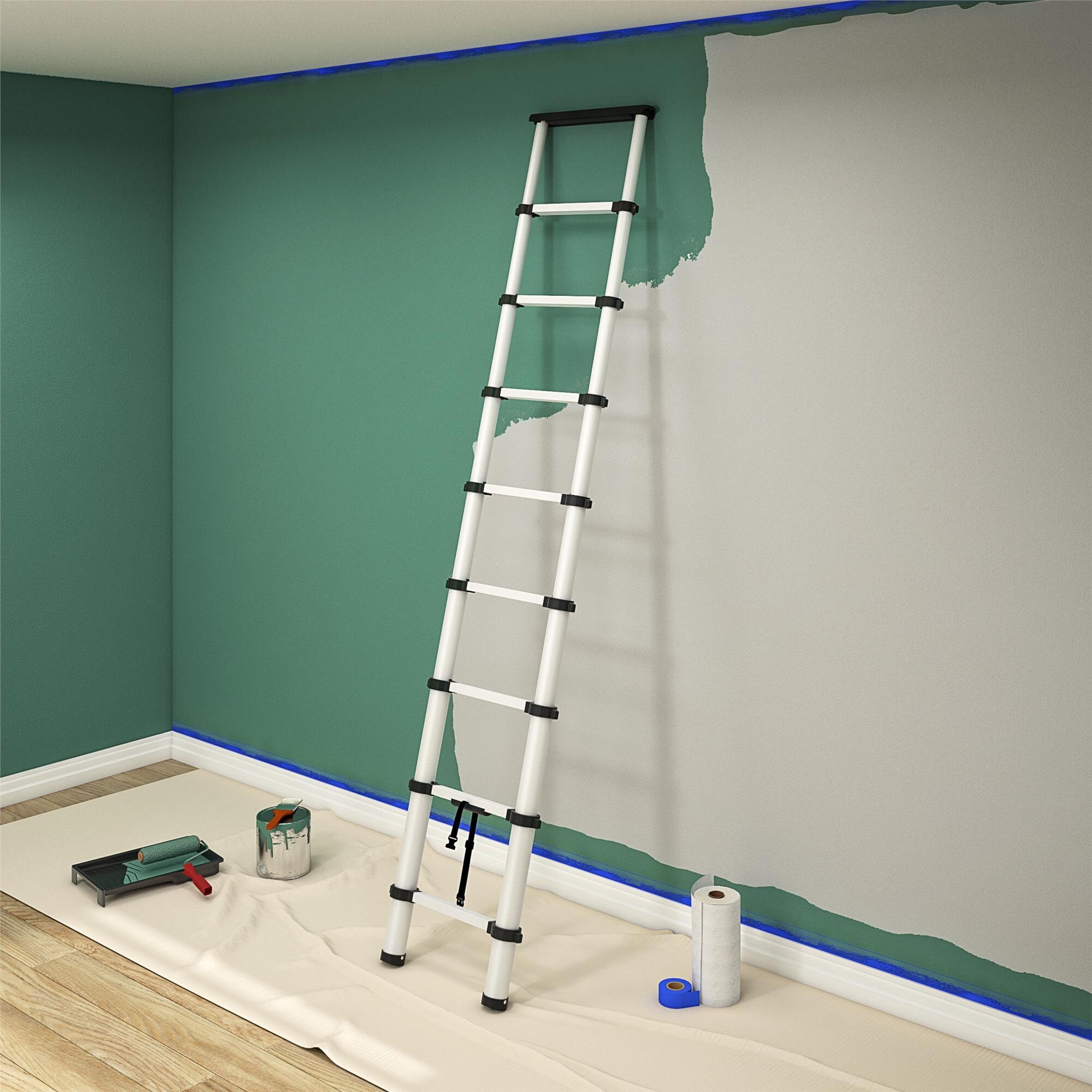 Cosco smartclose telescoping online aluminum ladder