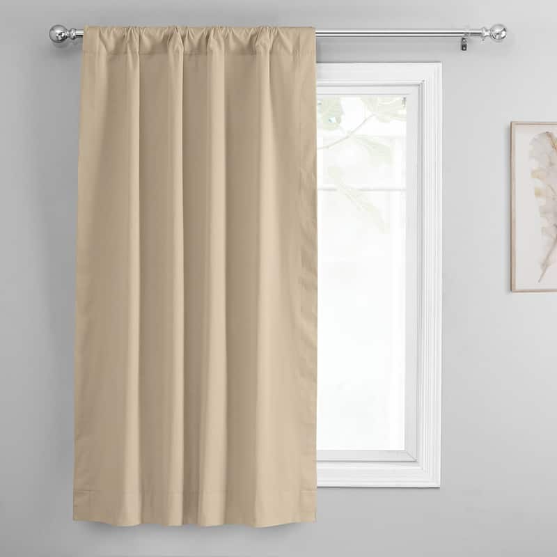 Exclusive Fabrics Solid Cotton Tie-Up Window Shade (1 Panel)