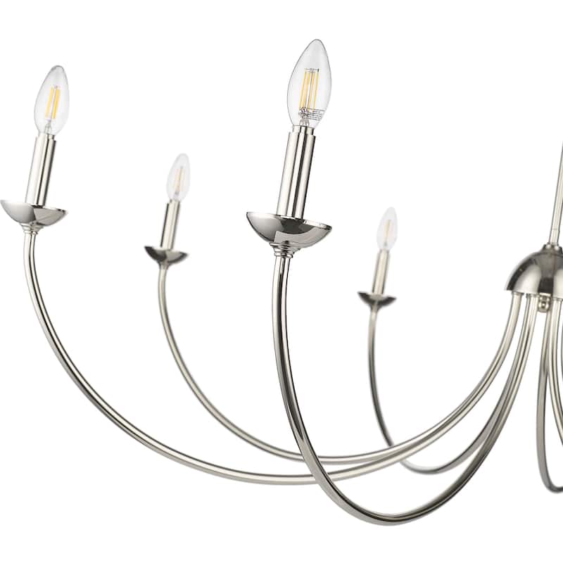 Millennium Lighting 12408 Huxley 8 Light 52" Wide Taper Candle Style