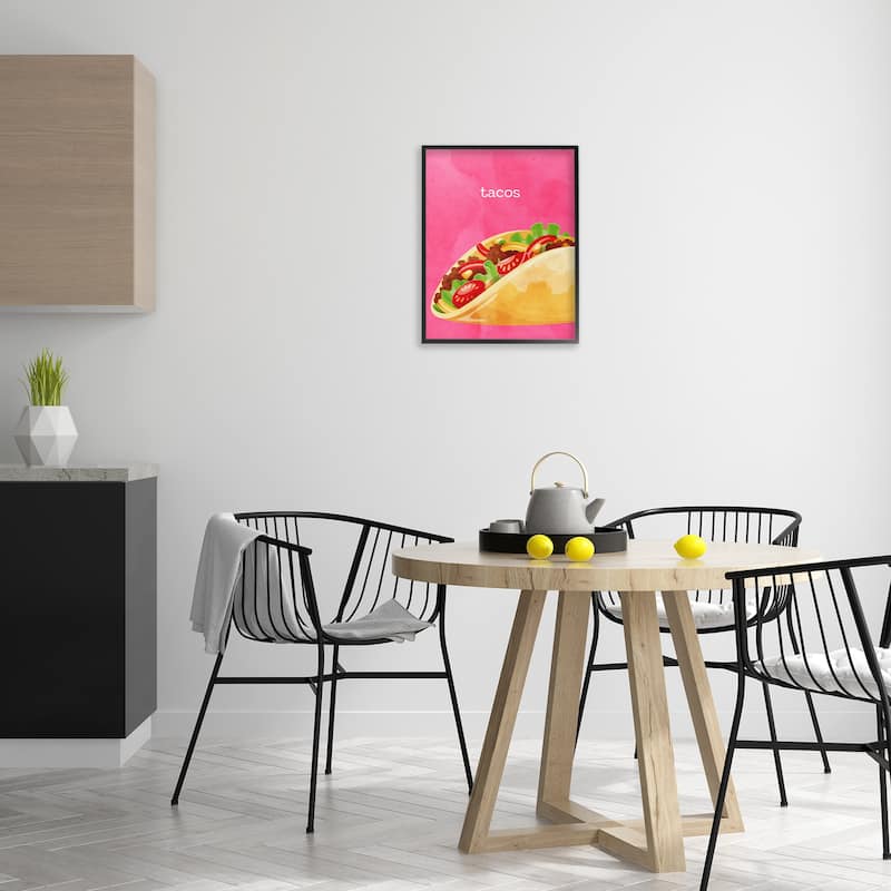 Stupell Tacos Mexican Cuisine Framed Giclee Art Design By Kim Allen
