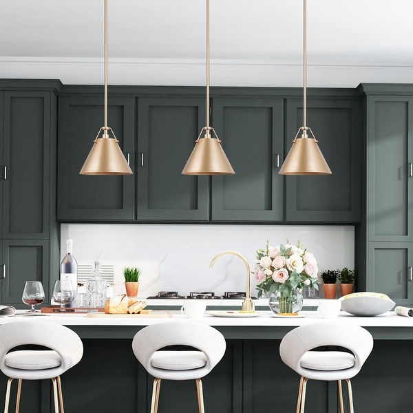 Grey cone pendant light top