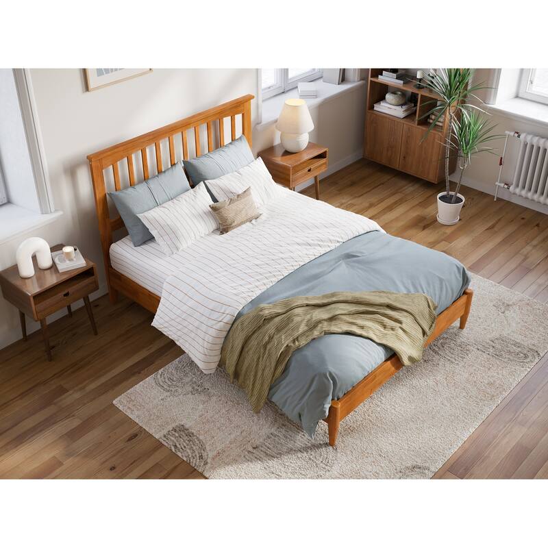 Becket Solid Wood Low Profile Platform Bed