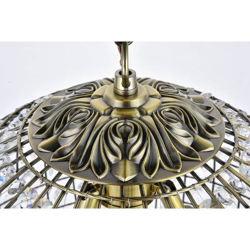 Ivy Court 3-Light 16 Inch Antique Bronze Pendant