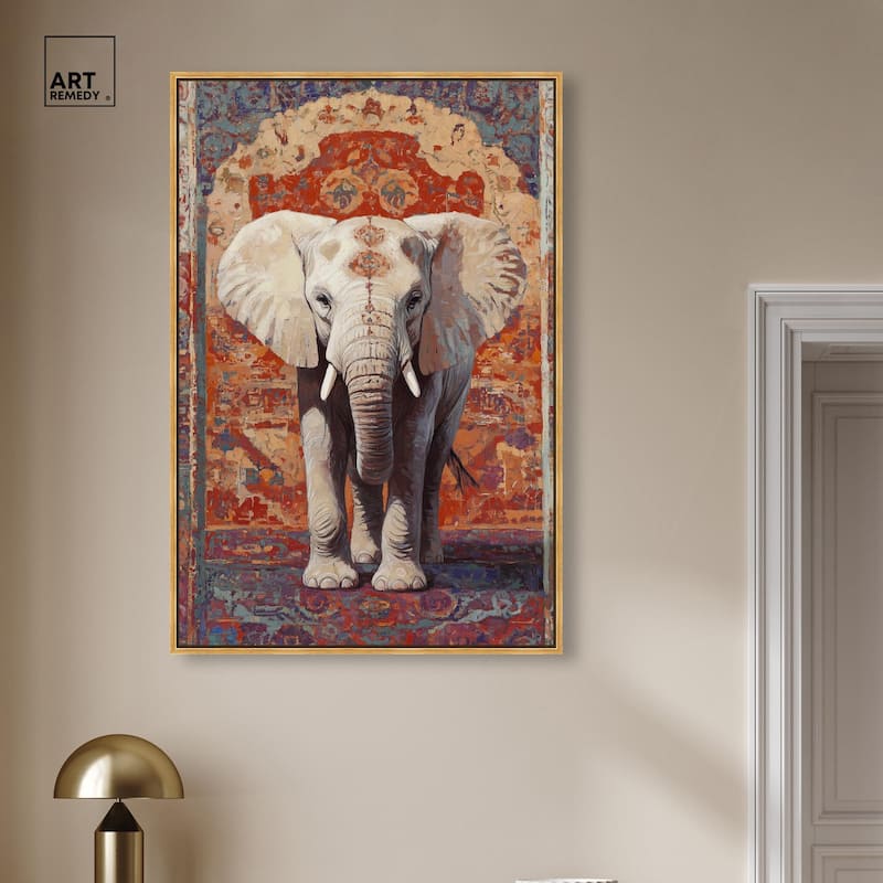 Elephant Archway Canvas by Art Remedy