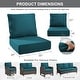 preview thumbnail 73 of 121, Gymojoy 24"x22"x6" Patio Thick Cushions & Pillows Set - Deep Seat Indoor/Outdoor Water & Fade Resistant