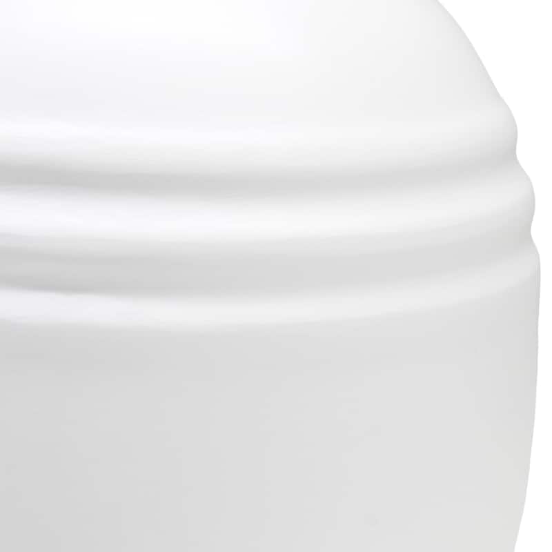 Ceramic Mini Jar Table Lamp with Fabric Drum Shade for Bedroom, Living Room - 6 x 6 x 13 in. (L x W x H)