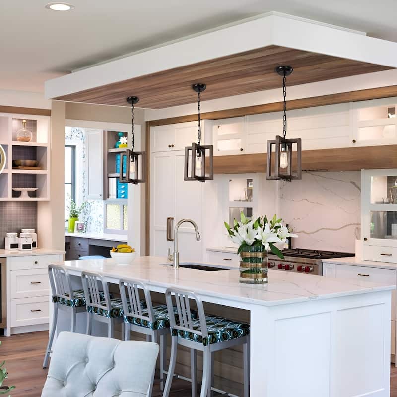 1-Light Lantern Square/Rectangle Pendant