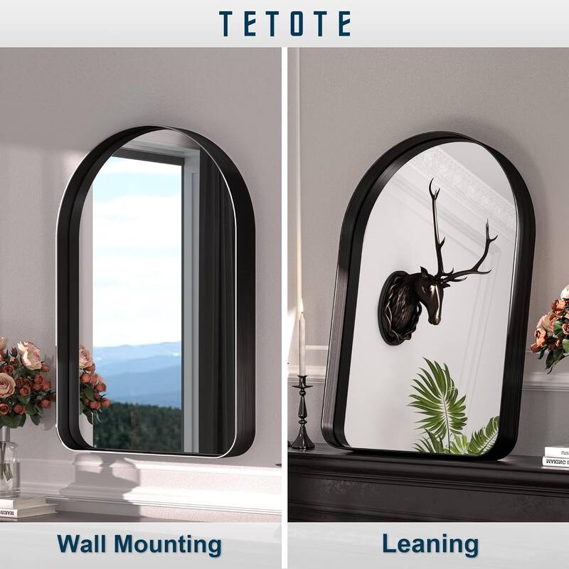 TETOTE Modern Arch Bathroom Wall Mounted Vanity Mirrors