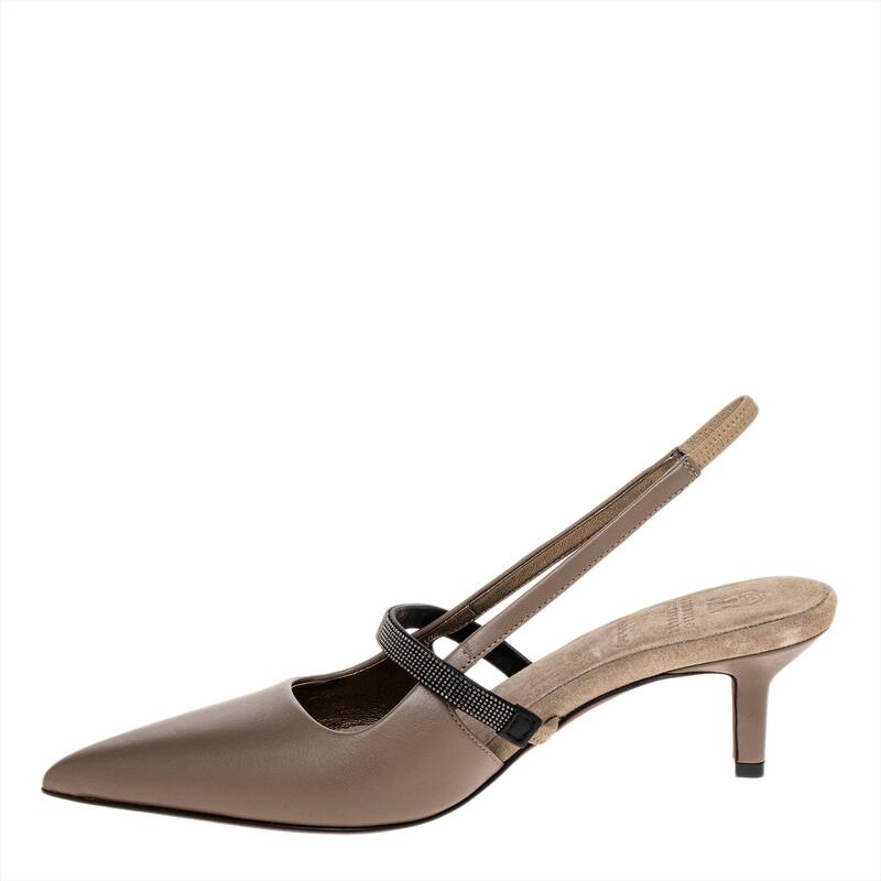 Brunello Cucinelli Nappa Leather City Heels