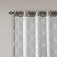 preview thumbnail 26 of 81, Madison Park Westmont Fretwork Print Grommet Top Window Curtain Panel