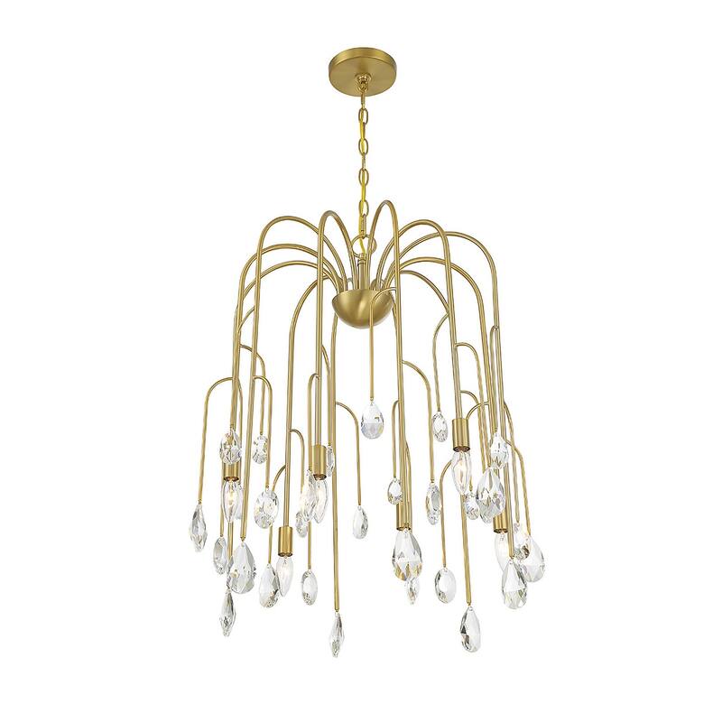 Savoy House 1-6686-6 Anholt 6 Light 23" Wide Crystal Abstract