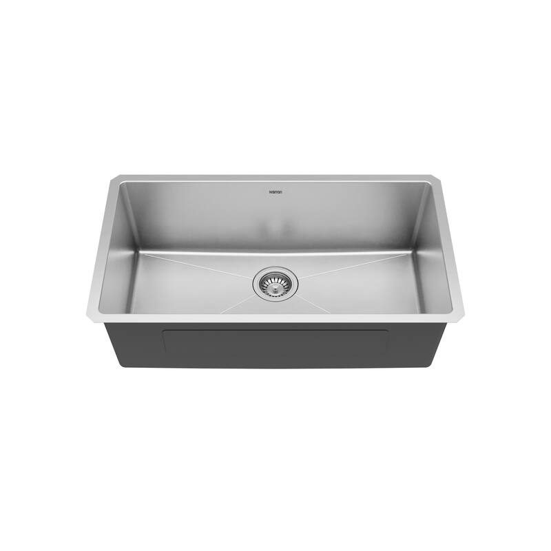Karran Elite 32" Undermount 16 Gauge Single Bowl Stainless Steel Kitchen Sink