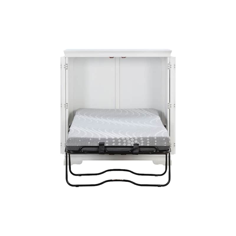 San Sebastian Cabinet Murphy Bed with Sealy Gel Memory Foam Mattress