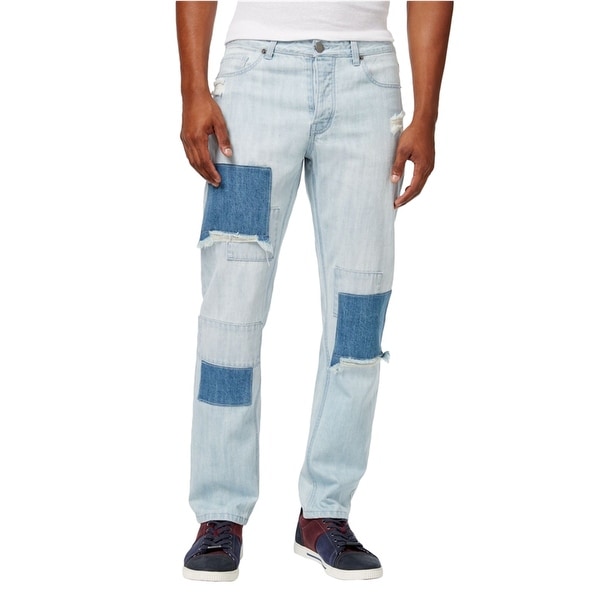 Jaywalker Mens Patchwork Relaxed Jeans. Opens flyout.