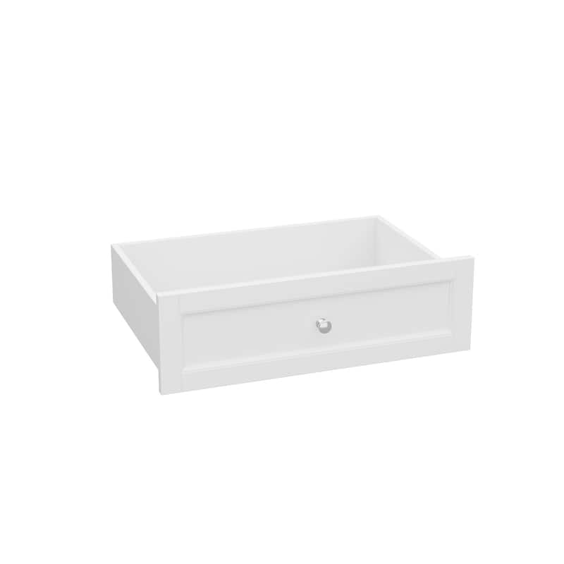 Classic White Baby Changing Table with Storage Cabinets and Drawers