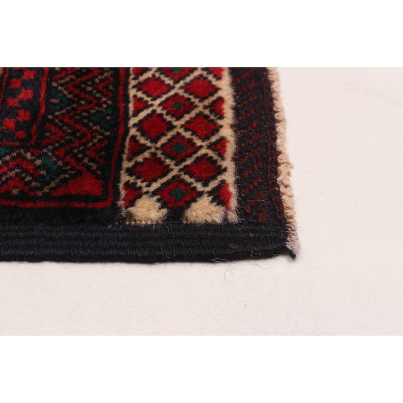 Teimani Cream, Red Rug 3'6" x 5'8" - 3'6 x 5'8