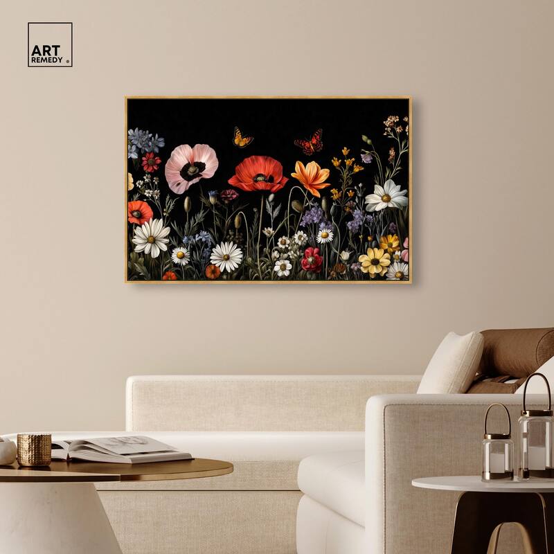Wildflower Panorama Canvas by Art Remedy