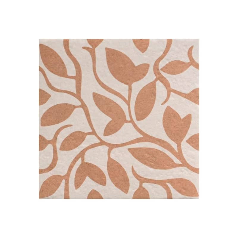 Verity Vine 8x8 Matte Porcelain Encaustic Tile - Floor, Wall, Backsplash