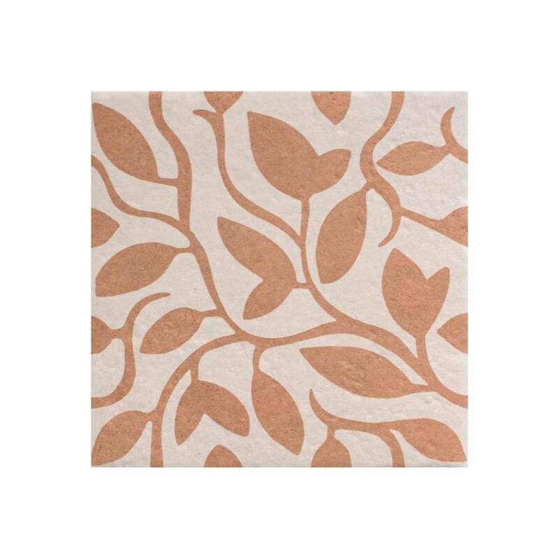 The Tile Life Verity Vine 8x8 Matte Patterned Porcelain Floor & Wall Tile