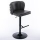 preview thumbnail 13 of 47, Modern PU Upholstered Bar Stools Set of 2, Adjustable Seat Height Swivel Bar Chair, Tufted Backrest Rivet Decorative Bar Stool