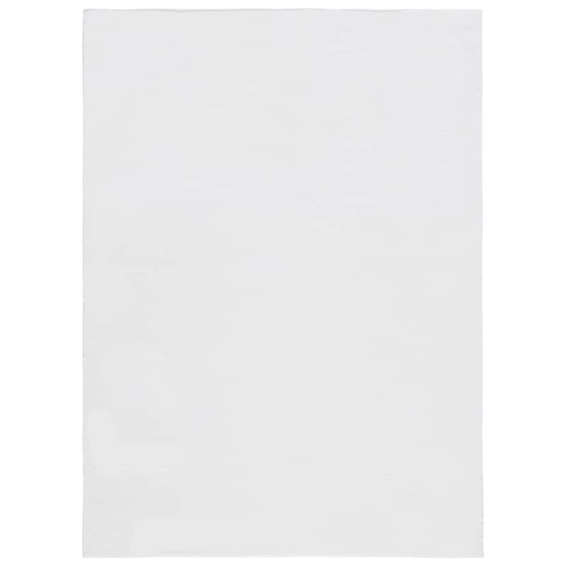 SAFAVIEH Faux Rabbit Auzinda Washable Fur Solid Shag Rug - 3' x 5' - Off White