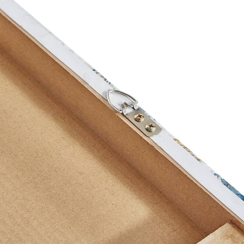 GDF Studio - Blue Midst Forest Gold Foil Triptych 3-Piece Canvas Wall Art Set