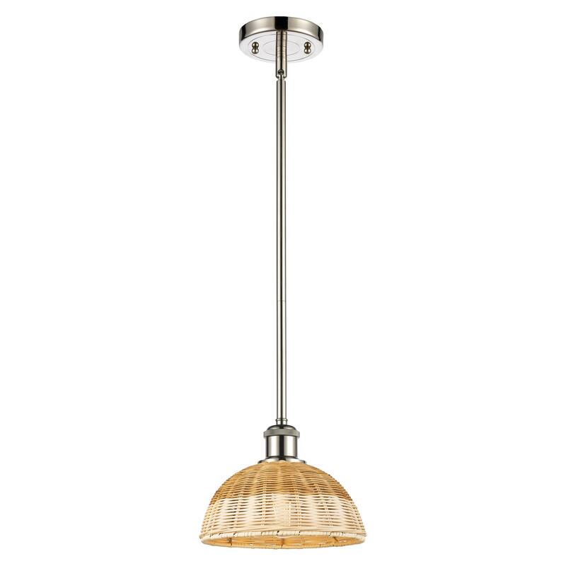 Innovations Lighting Endless Possibilities Ballston - Bristol Natural II - 1 Light 9" Stem Hung Mini Pendant - Polished Nickel
