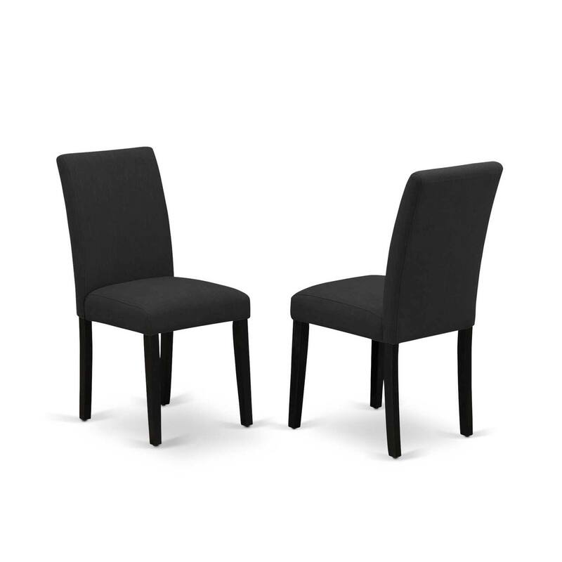 3-Piece Wirebrushed Black Solid Wood Top - Dining Room Set (Seats-4)