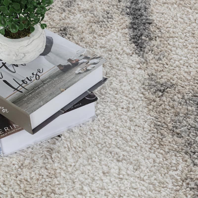 Noori Rug Lux Walsh Abstract Modern 2-inch Thick Shag Rug