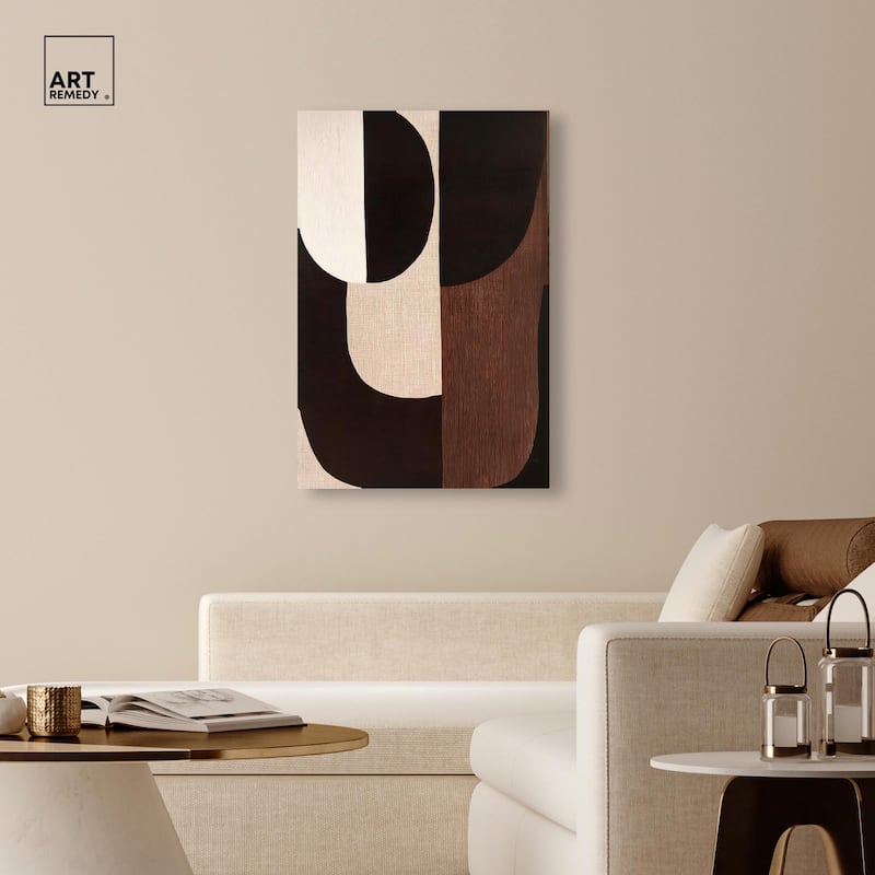 Quartet in Brown I Canvas by Art Remedy, Gallery Wrapped