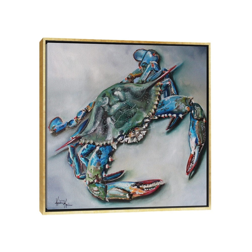 iCanvas "Blue Crab" by Kristine Kainer Framed Canvas Print