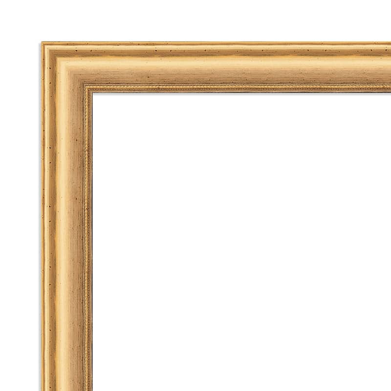 Salon Scoop Wood Framed Natural Corkboard Bulletin Board