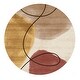 preview thumbnail 7 of 34, Round Area Rugs Oriental Floral Rugs Soft Indoor Rug
