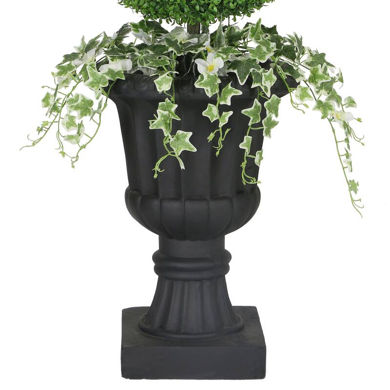 Puleo International 41" Topiary Boxwood Artificial Tree