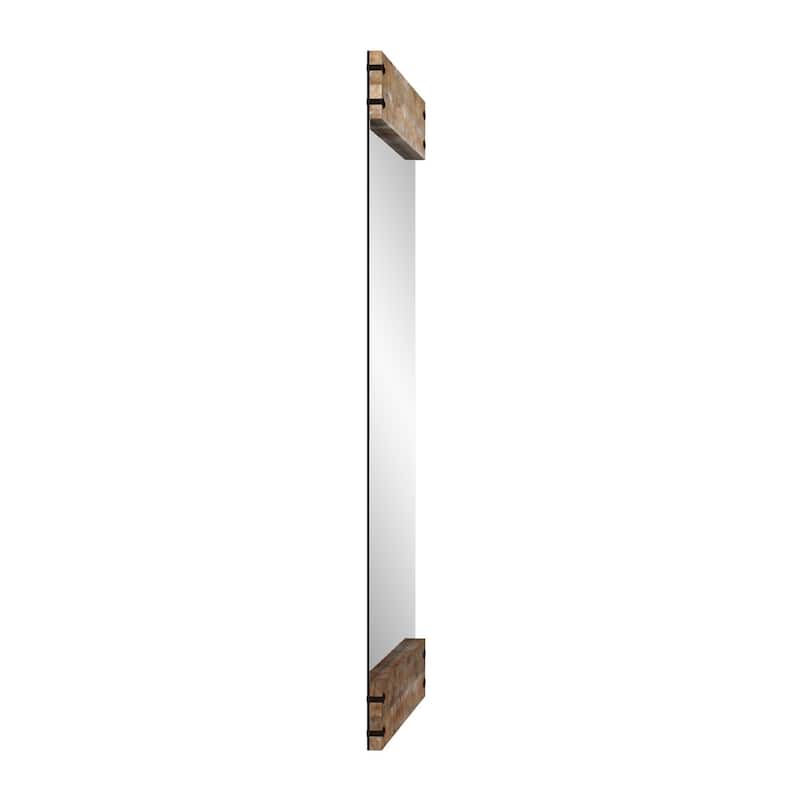 Allan Andrews Brown Wood Framed Full Length Garrett Floor Mirror