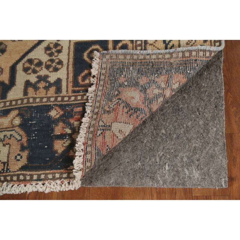 Bakhtiari Persian Vintage Area Rug Handmade Wool Carpet - 5'1" x 9'11"