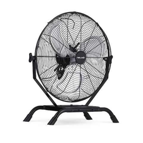 Newair 18 Outdoor Rated 2-in-1 High Velocity Floor or Wall Mounted Fan with 3 Fan Speeds and Adjustable Tilt Head